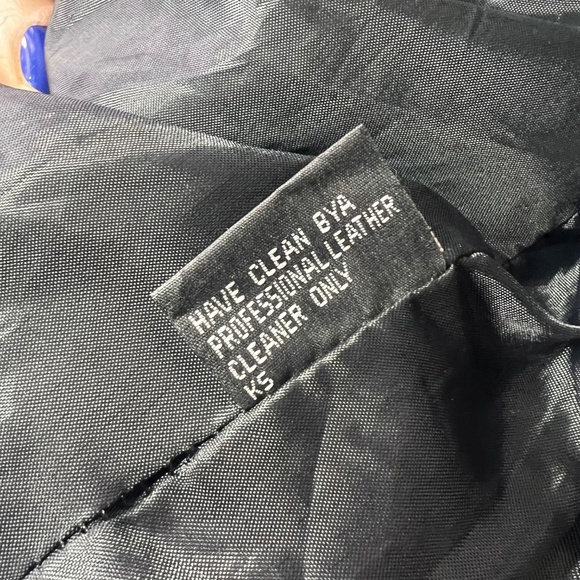 🏍️ |•HOT LEATHERS•| Genuine Leather Black Zip Out Insulate Jacket Size XXXXL - Picture 11 of 15